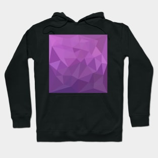 Plum Purple Abstract Low Polygon Background Hoodie